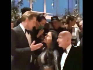 La novia del hombre más rico del mundo coquetea con Leo DiCaprio; el actor recibe amenaza