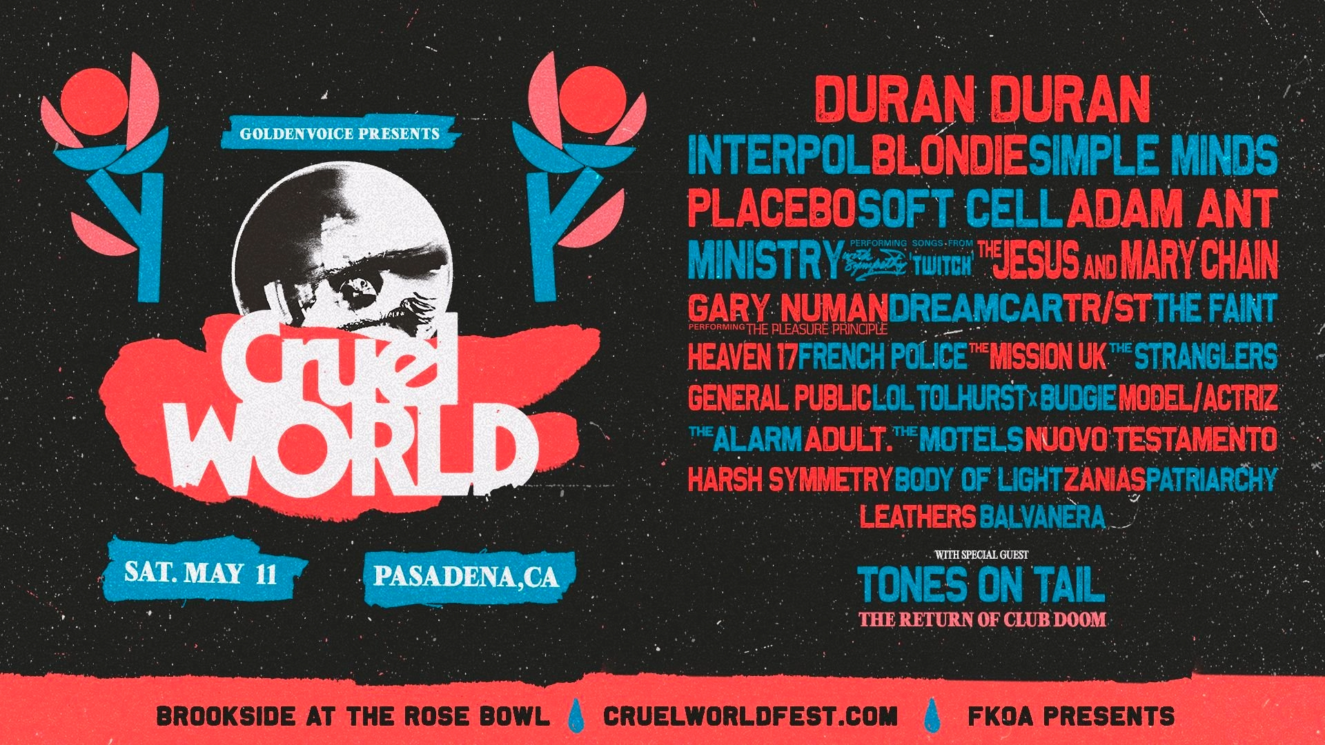 Anuncian el cartel del festival Cruel World Festival 2024 con Duran